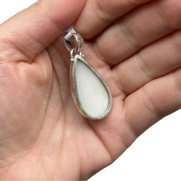 Purple Titanium Druzy Necklace Pendant 925 Solid Sterling Silver - Picture 6 of 6